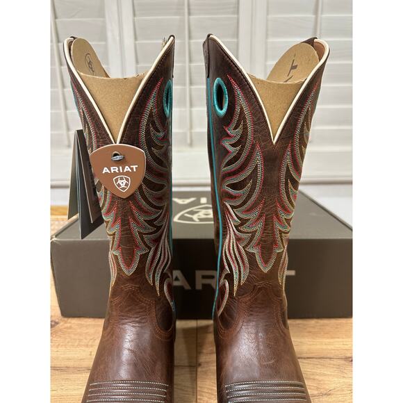 Ariat Women's Round Up Ryder Western Boots Sassy Brown Leather Size 8 NIB Cowboy - Picture 5 of 16